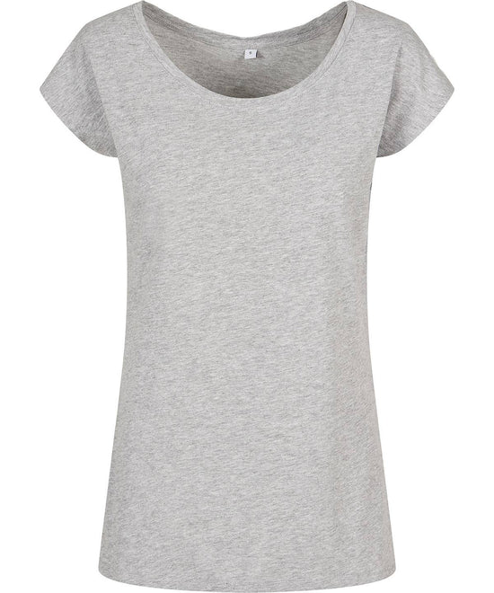 Heather Grey - Women's wide neck tee