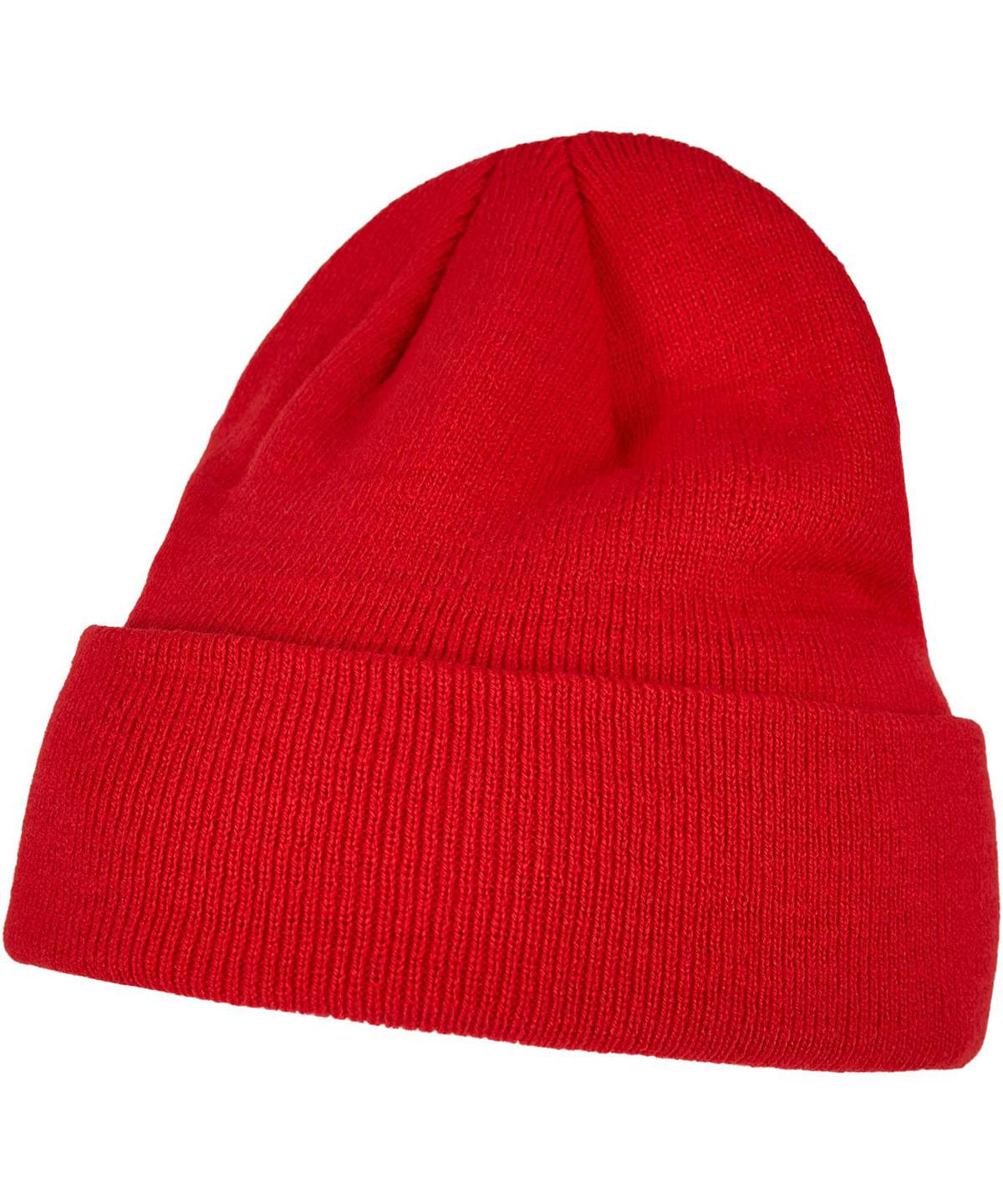 Red - Heavy knit beanie