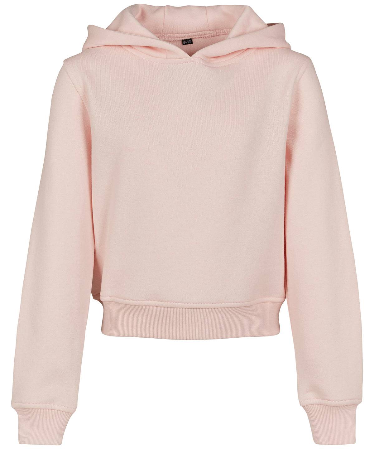 Pink - Girls cropped sweat hoodie