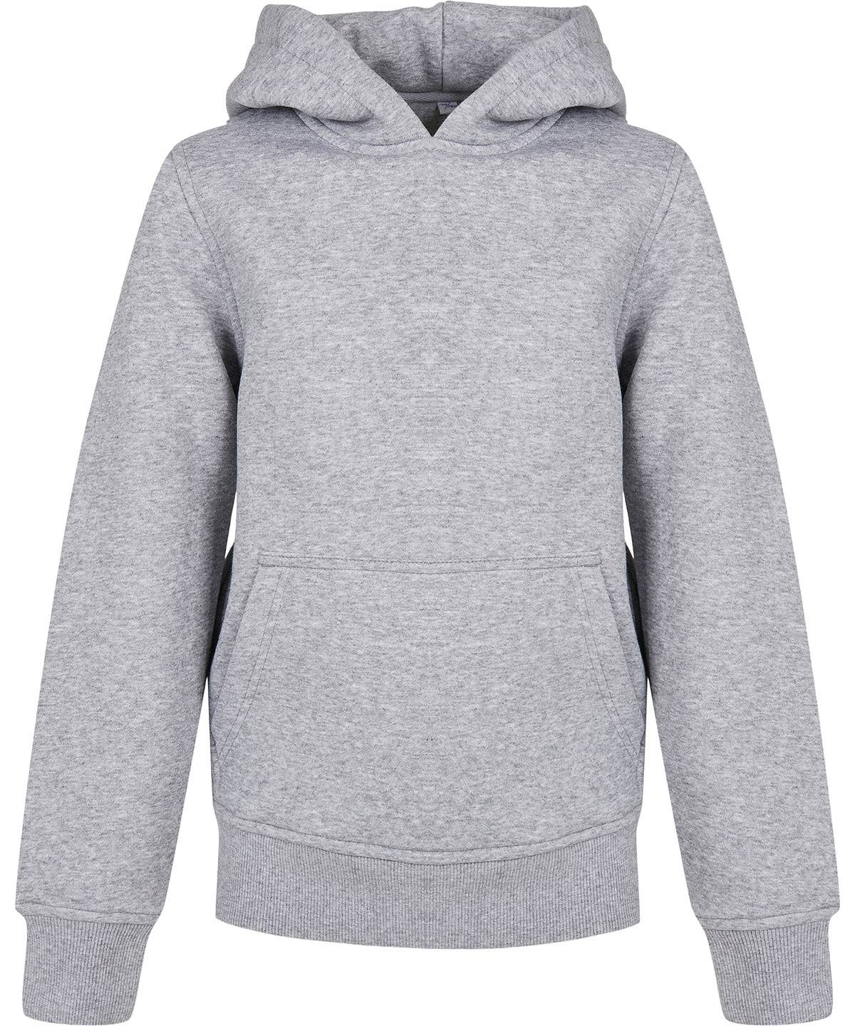 Heather Grey - Organic kids basic hoodie