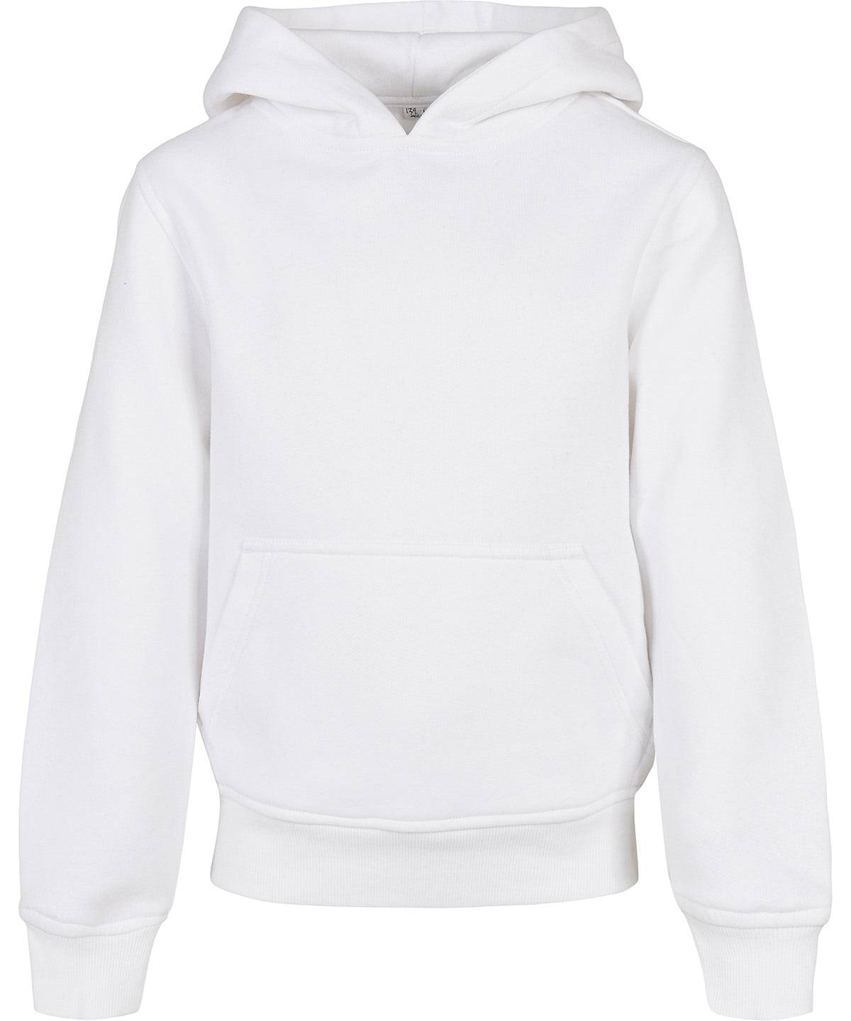 White - Organic kids basic hoodie