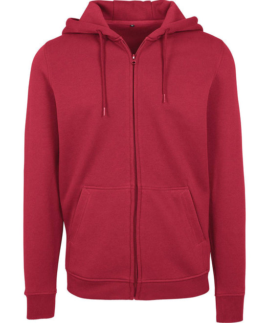 Burgundy - Heavy zip hoodie