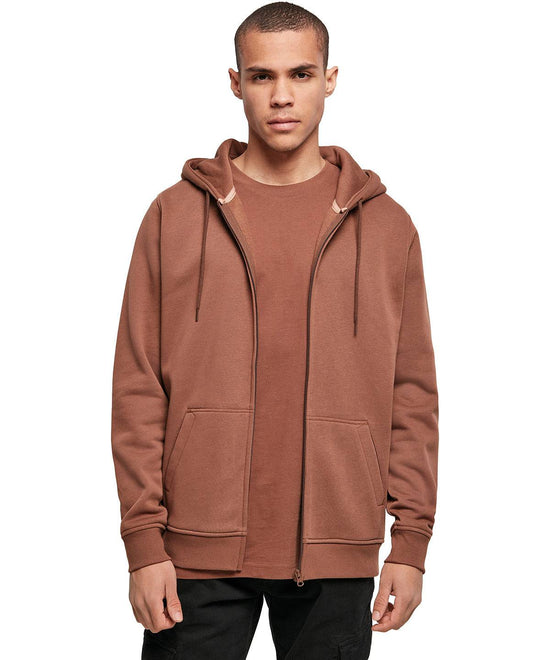 Burgundy - Heavy zip hoodie