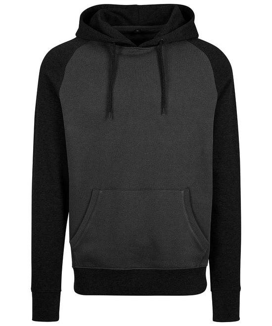 Charcoal/Black - Raglan hoodie