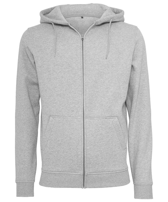 Heather Grey - Heavy zip hoodie