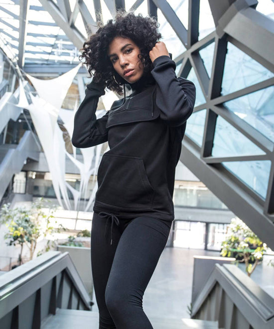 Black - Women's sweat pullover hoodie