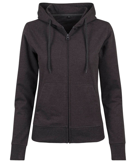 Charcoal - Women's terry zip hoodie