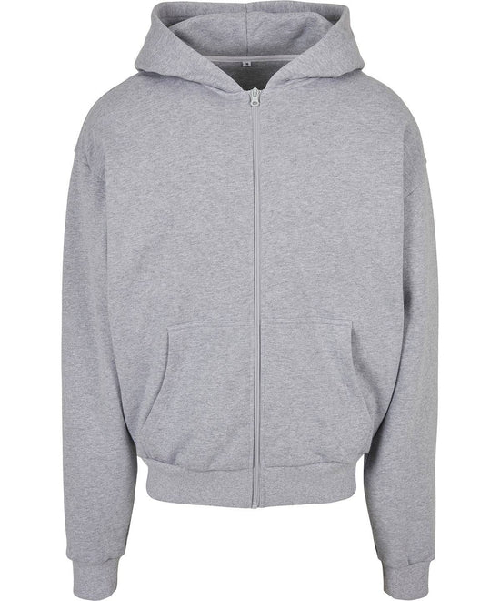 Heather Grey - Ultra heavy zip hoodie