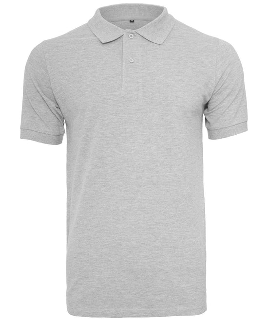 Heather Grey - Piqué polo shirt