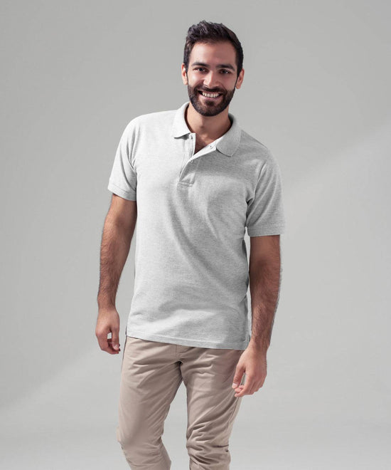 Heather Grey - Piqué polo shirt