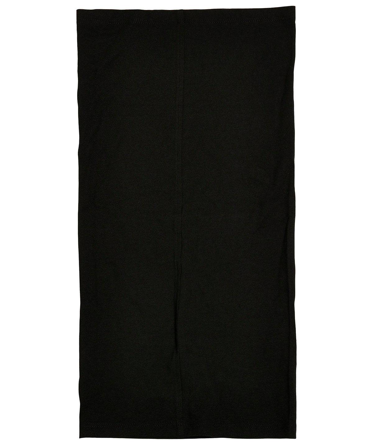 Black - Organic cotton tube scarf - Garment Supplies ¦ Embroidery & Print Services