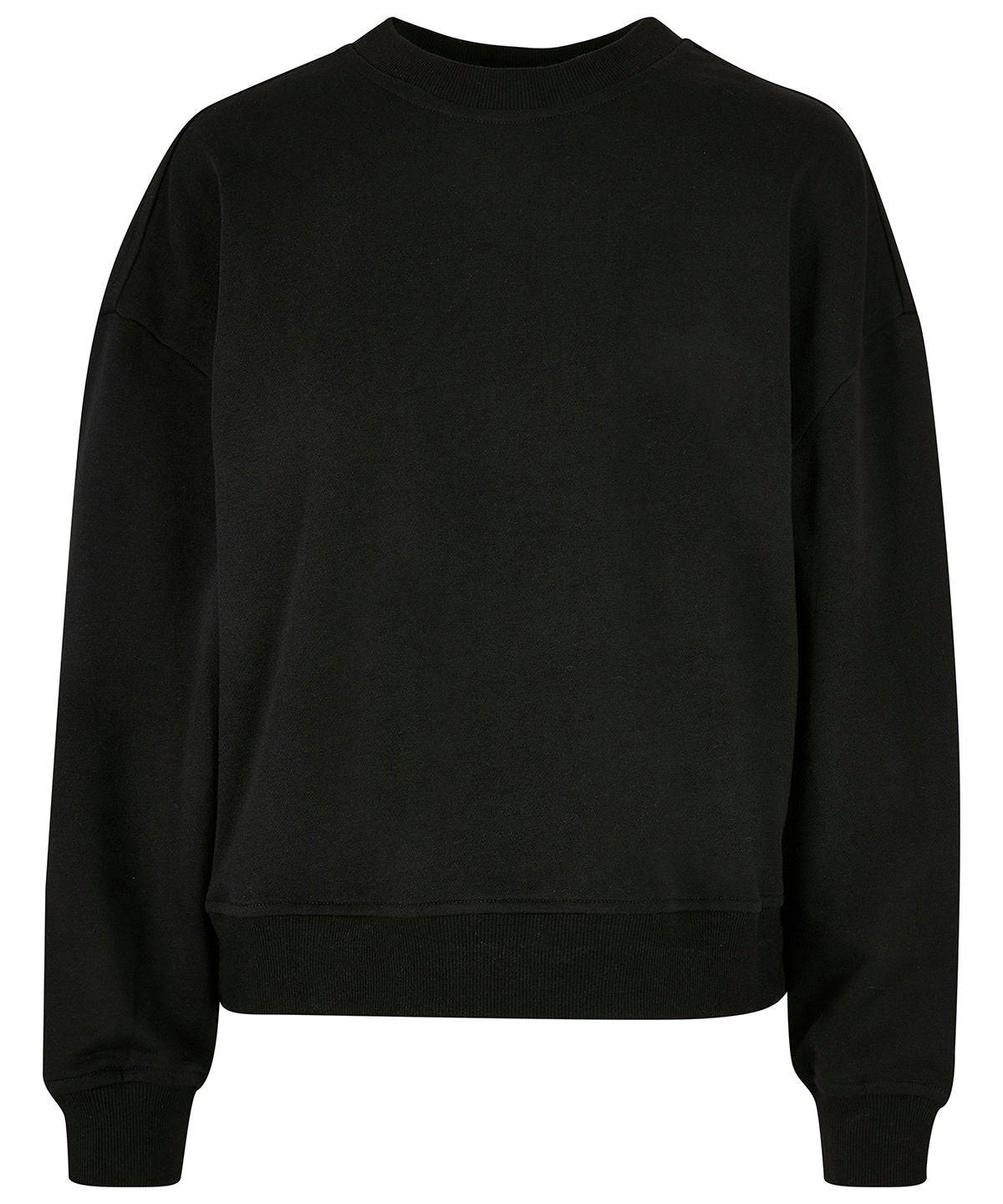 Black - Women’s oversized crew neck sweatshirt