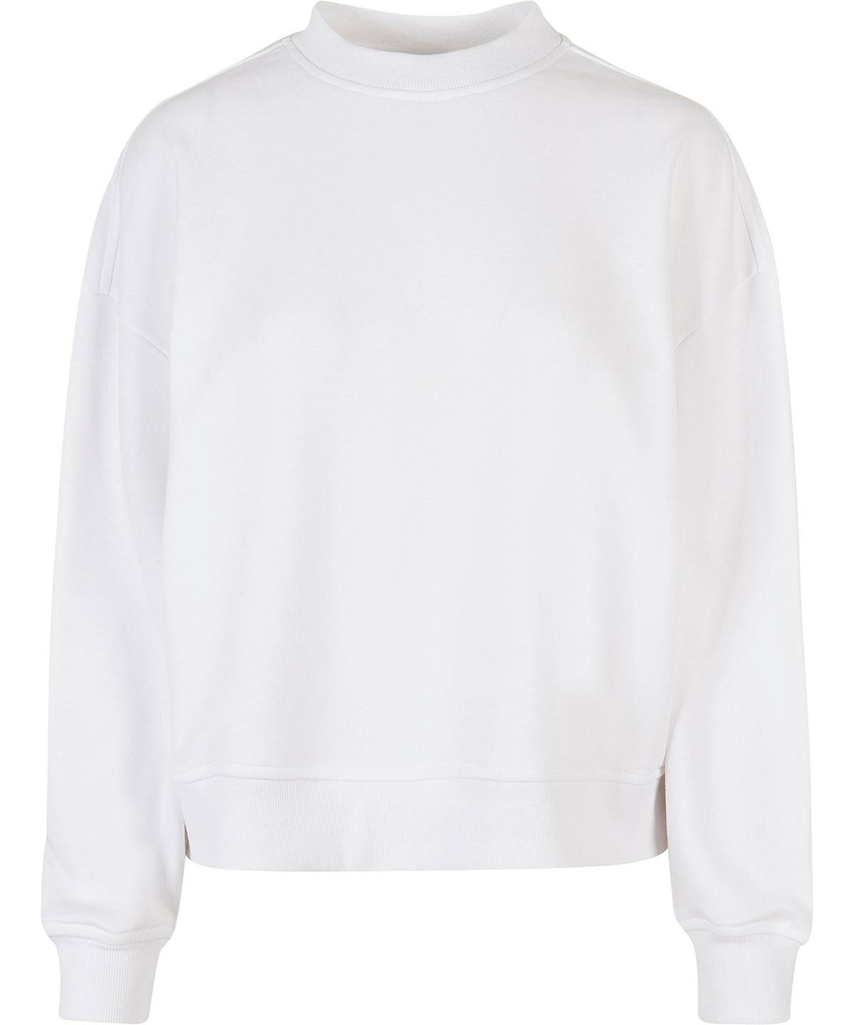 White - Women’s oversized crew neck sweatshirt