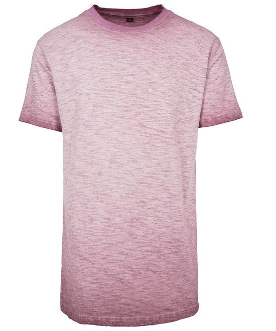 Burgundy - Spray dye tee
