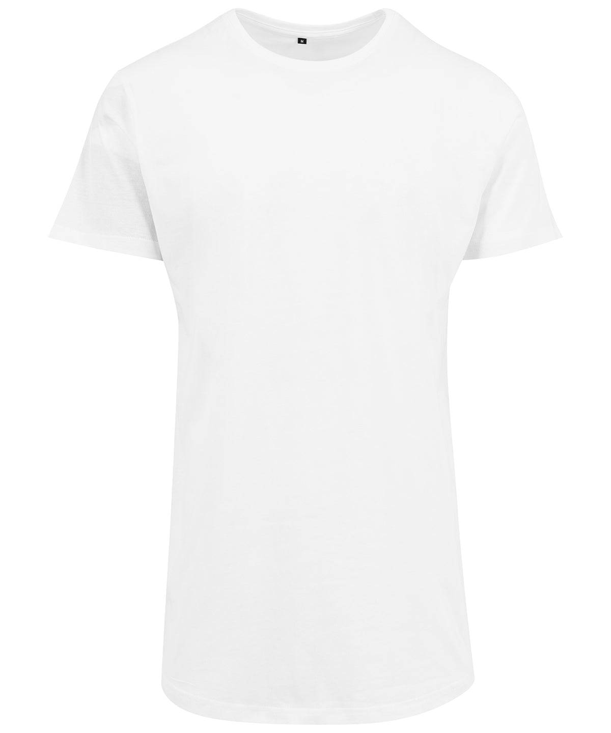Weiß* - Geformtes langes T-Shirt