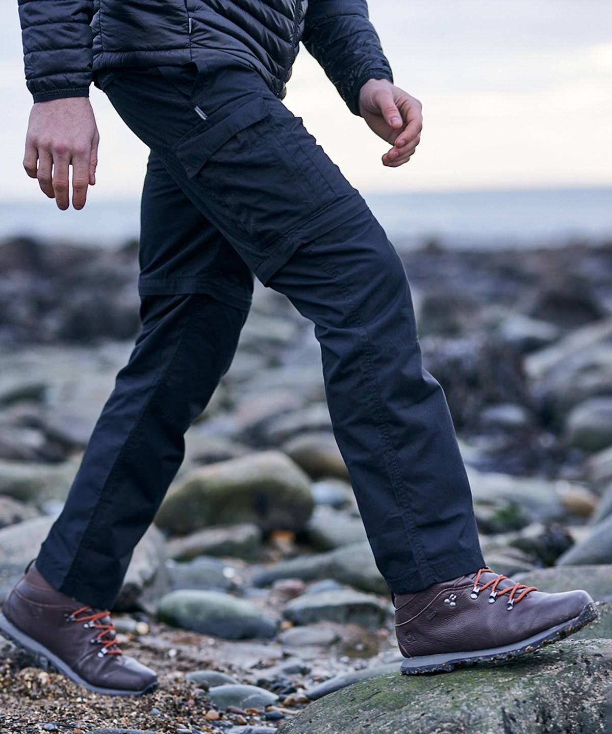 Black - Expert Kiwi tailored convertible trousers