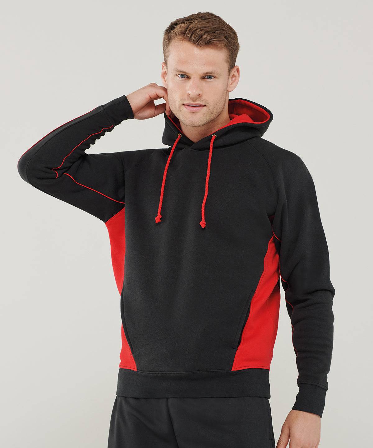 Black/Red - Pullover hoodie