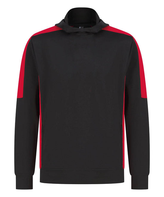 Black/Red - Contrast team hoodie