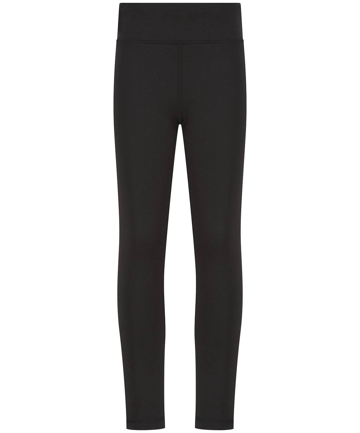 Black - Kids team leggings