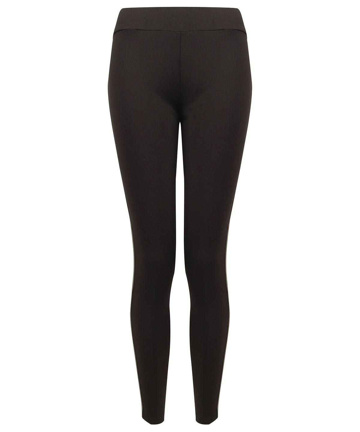 Black/Gunmetal Grey - Women's contrast team leggings