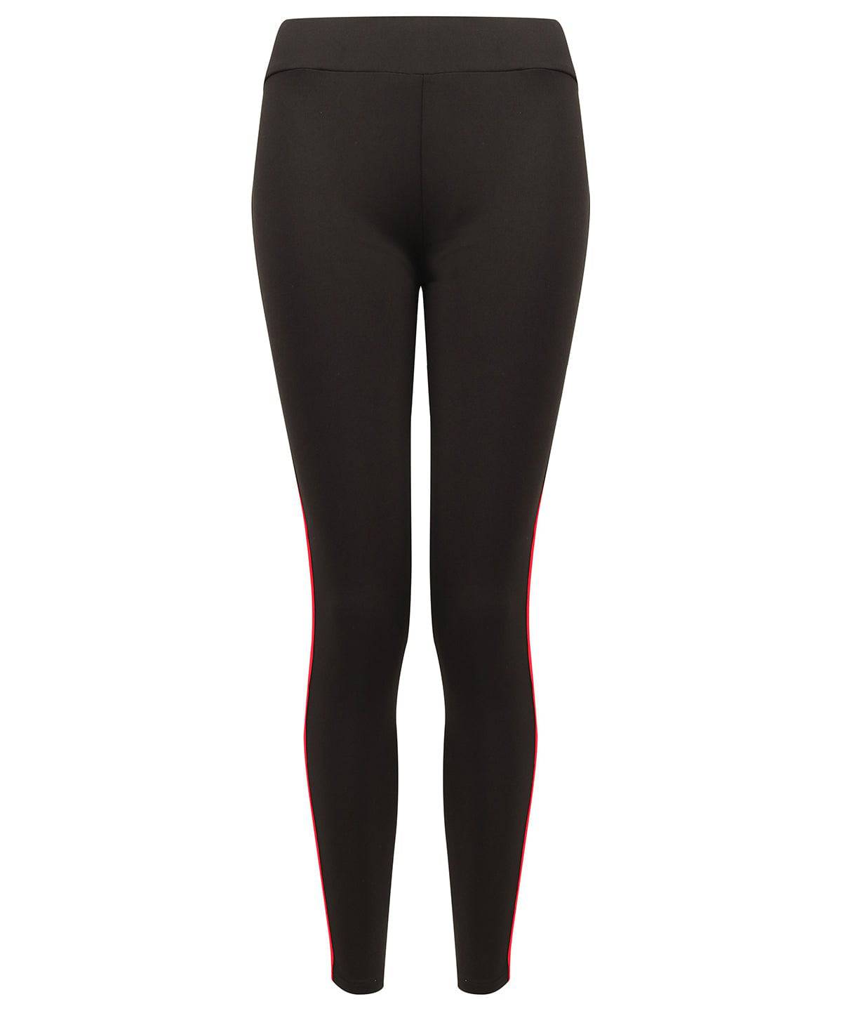 Black/Red - Women's contrast team leggings