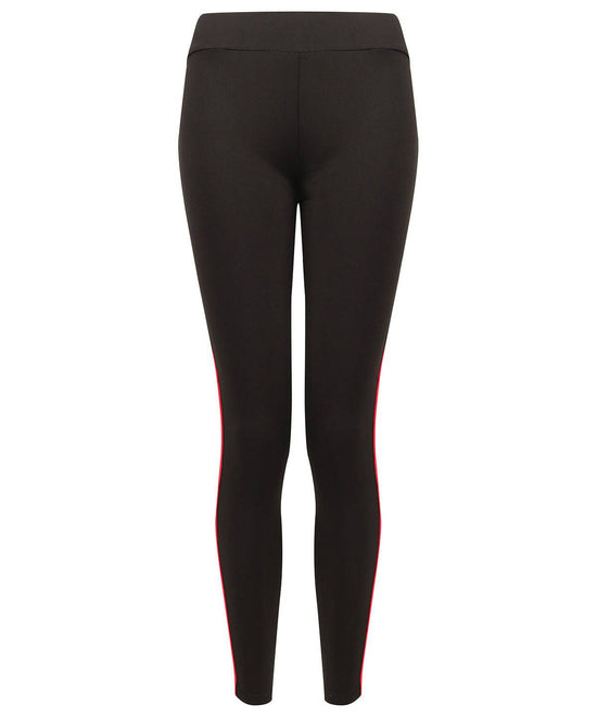 Black/Red - Women's contrast team leggings