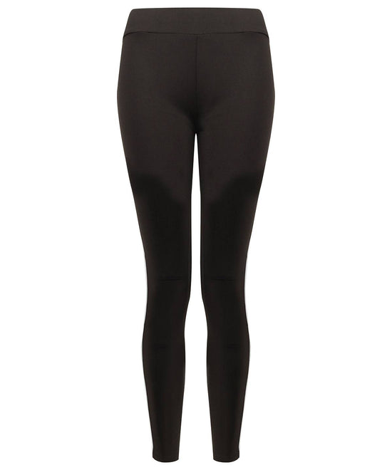 Black/White - Women's contrast team leggings