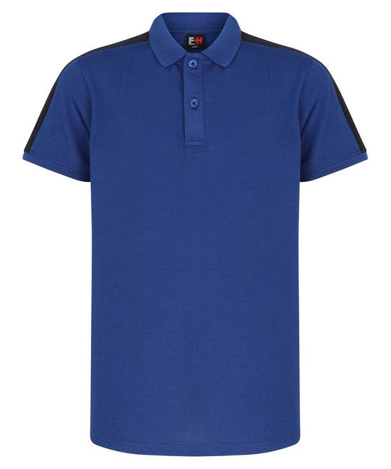 Royal/Navy - Kids contrast panel polo