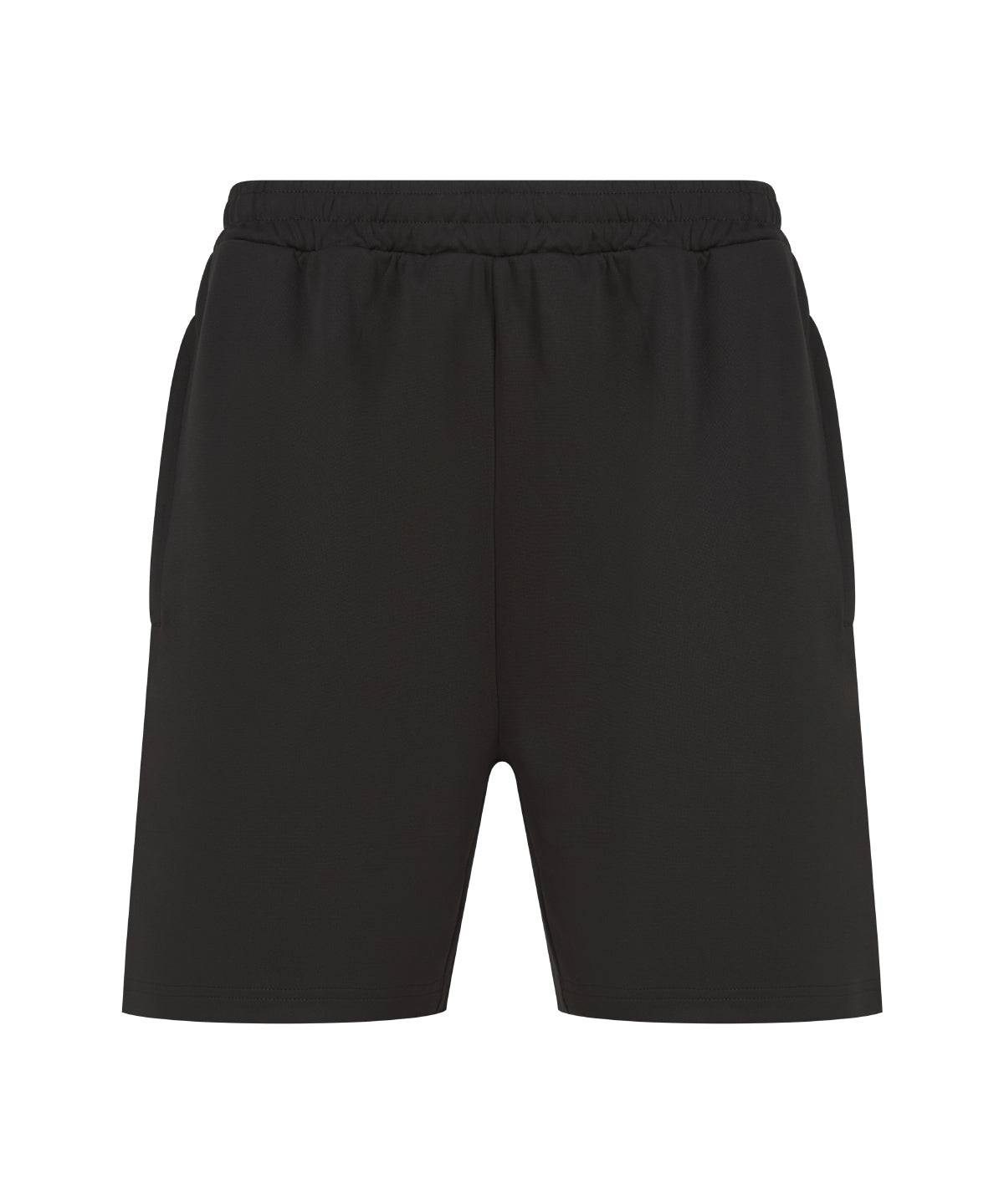 Black - Kids knitted shorts with zip pockets