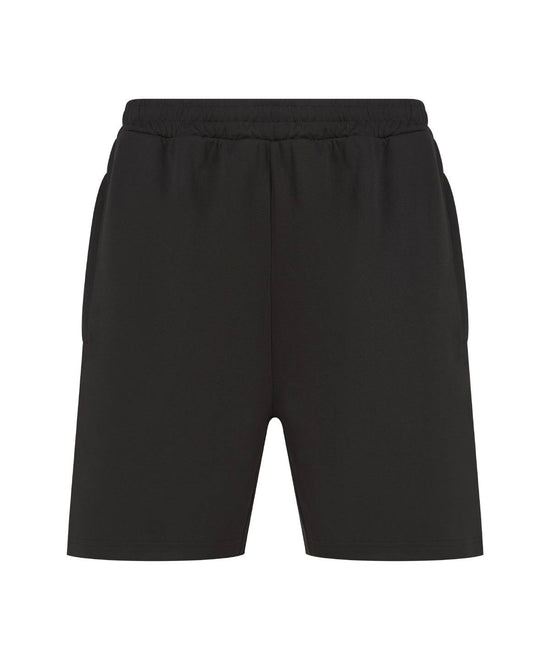 Black - Kids knitted shorts with zip pockets