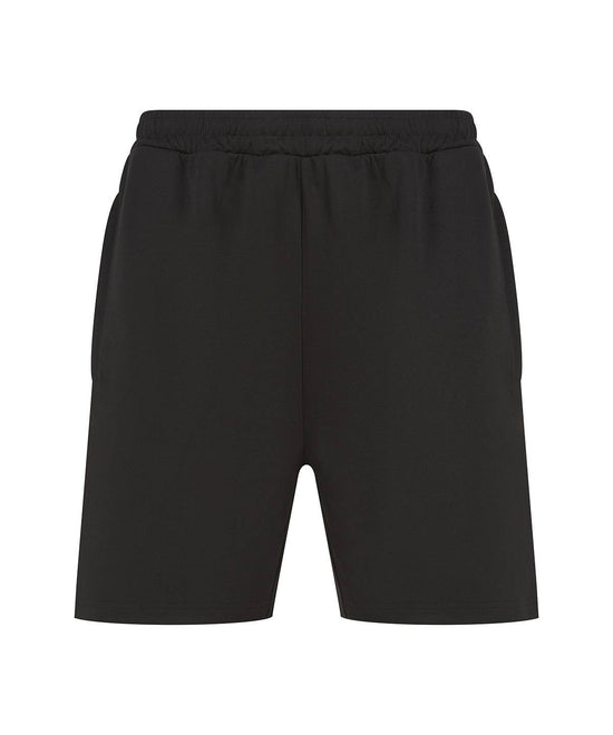 Black - Knitted shorts with zip pockets