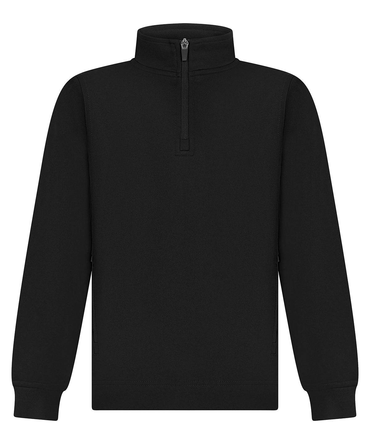 Black - Kids ¼-tracksuit top