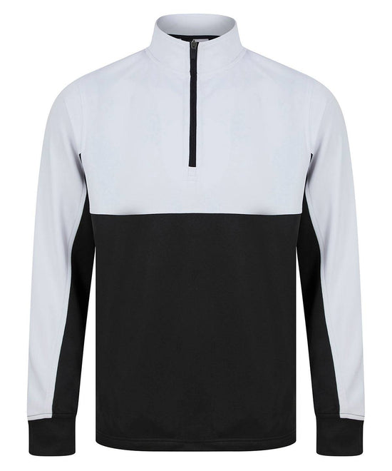 Black/White - Kids ¼-tracksuit top