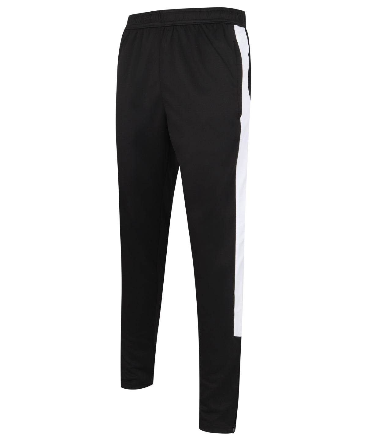 Black/White - Knitted tracksuit pants