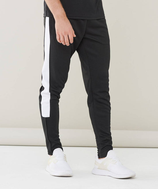 Black/White - Knitted tracksuit pants