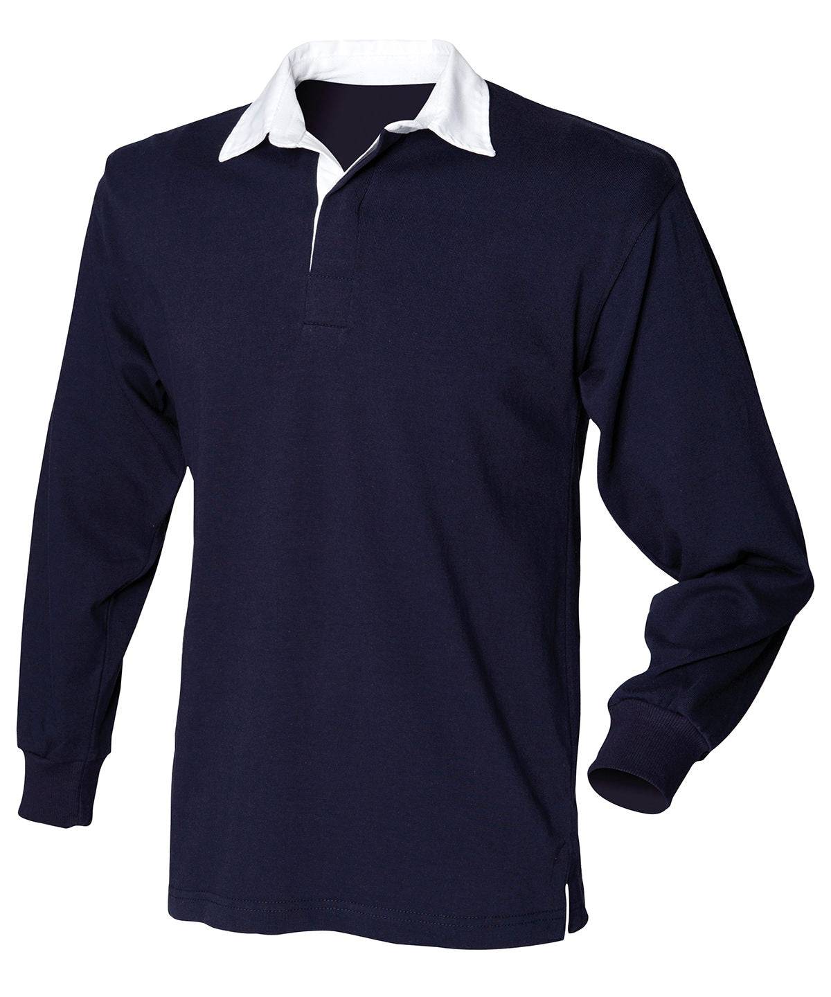 Navy* - Long sleeve original rugby shirt