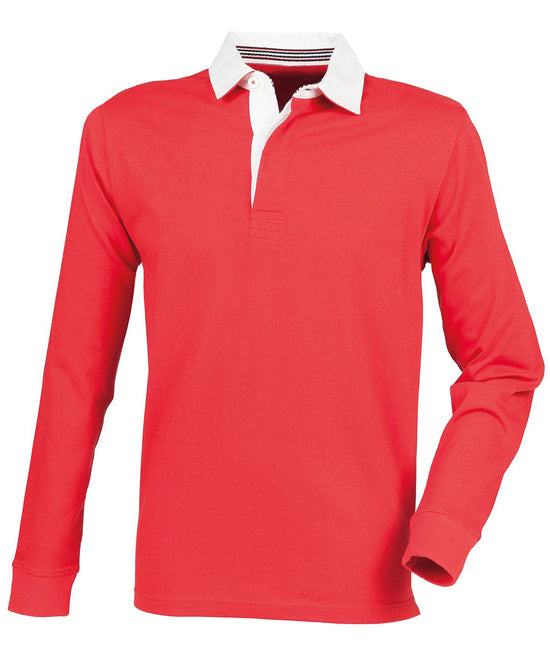 Red - Premium superfit rugby shirt