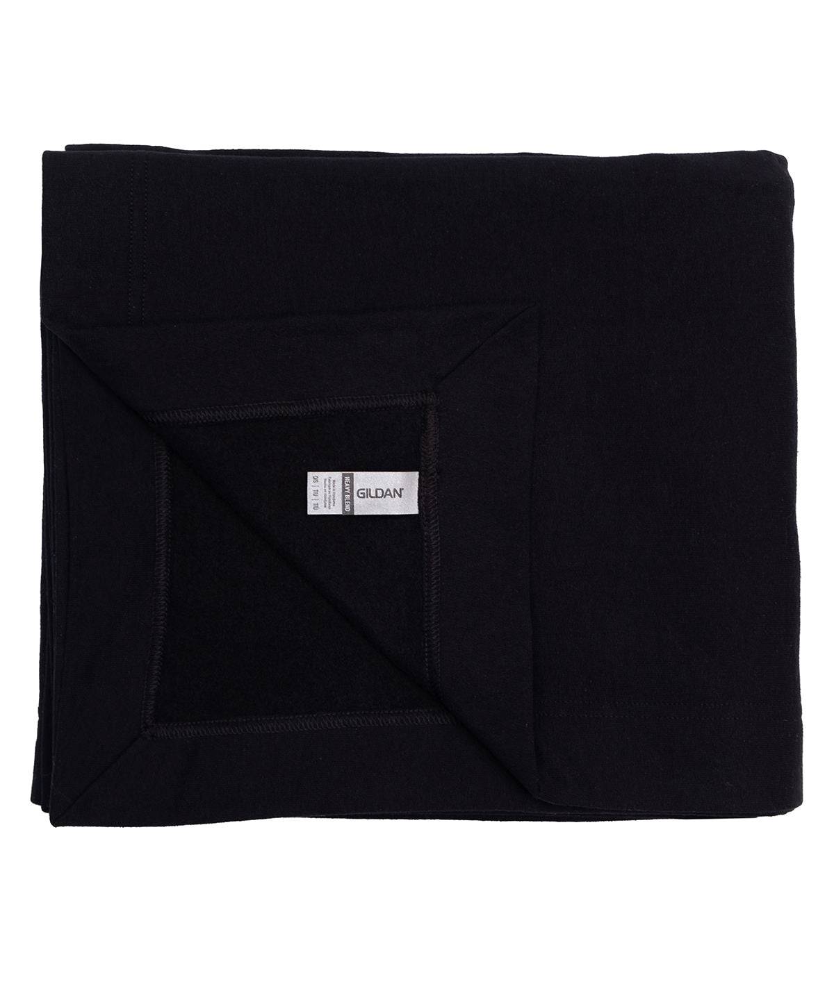 Black - Heavy Blend™ fleece stadium blanket