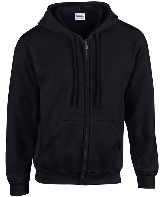 Black*† - Heavy Blend™  full zip hooded sweatshirt