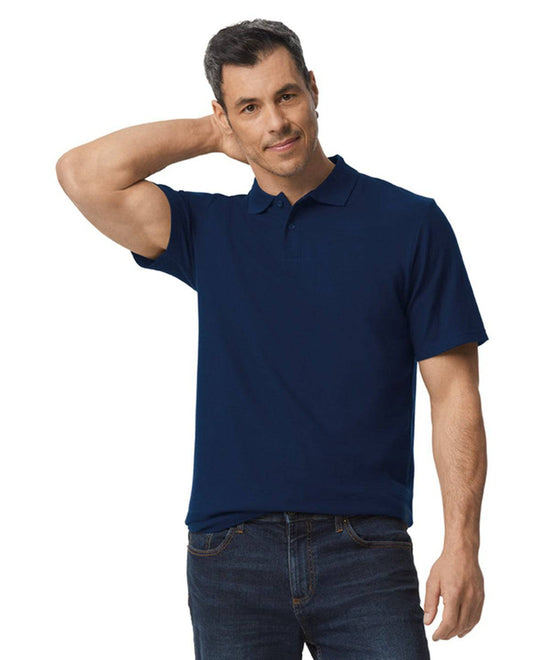 Black - Softstyle™ adult double piqué polo