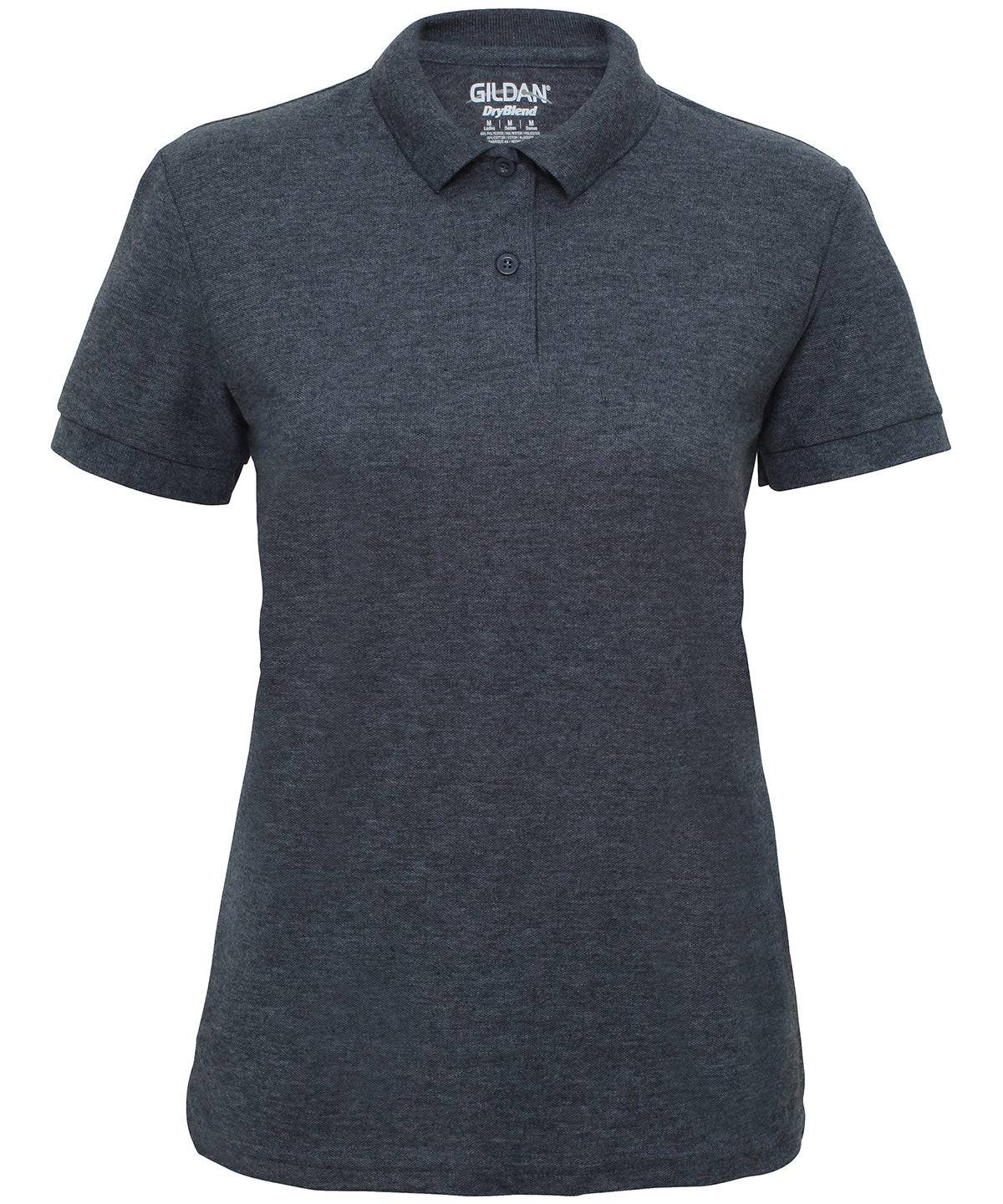 Dark Heather - Women's DryBlend® double piqué sport shirt