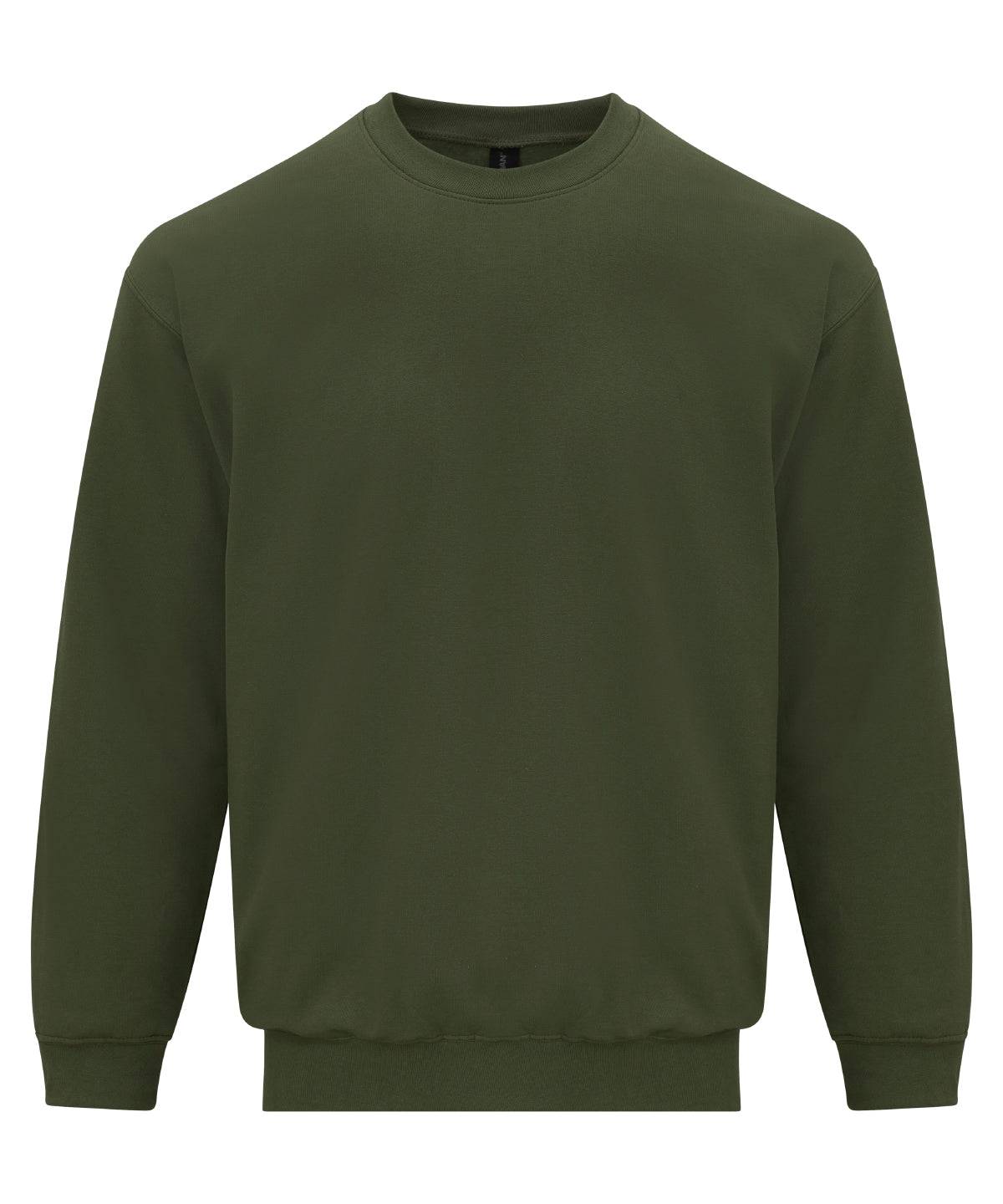 Military Green - Softstyle™ midweight fleece adult crew neck - Garment Supplies ¦ Embroidery & Print Services