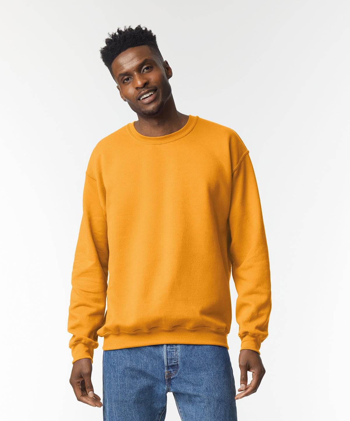 Orange* - Heavy Blend™ adult crew neck sweatshirt