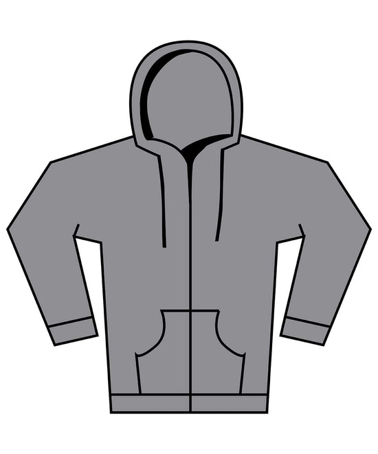 Ringspun Sport Grey - Softstyle™ midweight fleece adult full-zip hooded sweatshirt