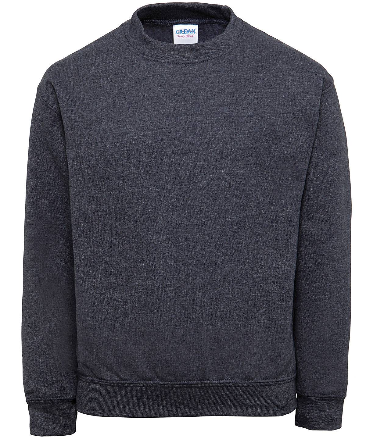 Dark Heather - Heavy Blend™ youth crew neck sweatshirt