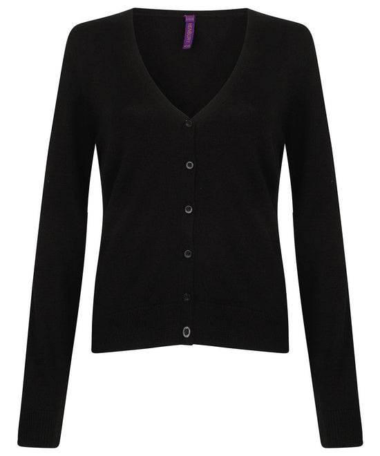 Black - Women's v-neck cardigan