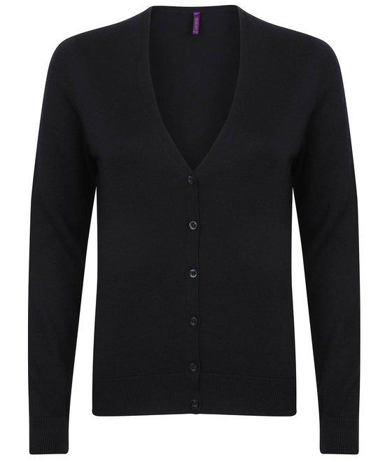 Navy - Women's v-neck cardigan