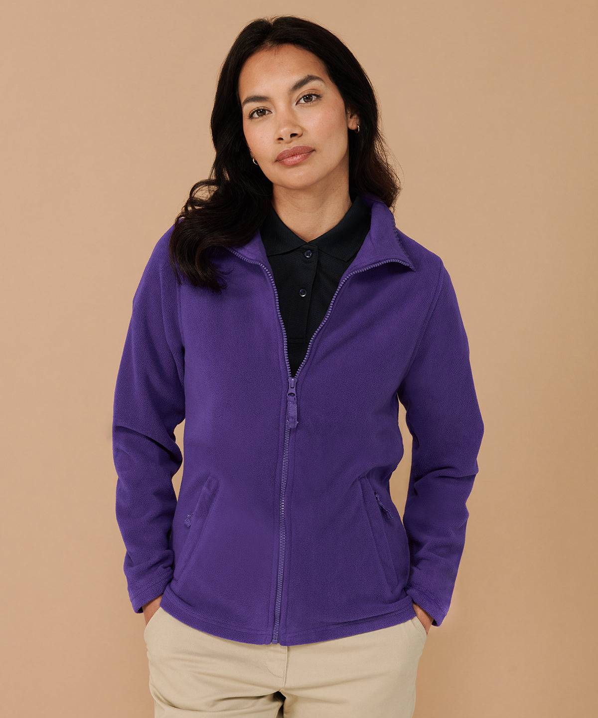 Black - Women's microfleece jacket