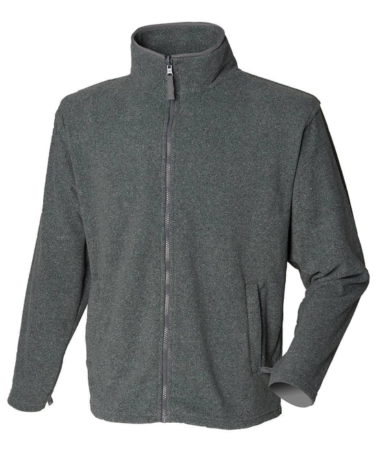 Charcoal Marl (Marl effect) - Microfleece jacket