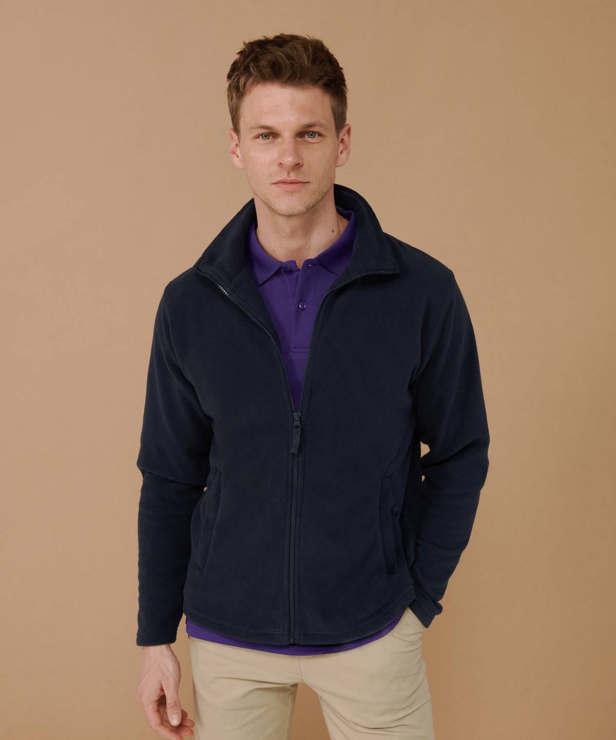 Charcoal Marl (Marl effect) - Microfleece jacket